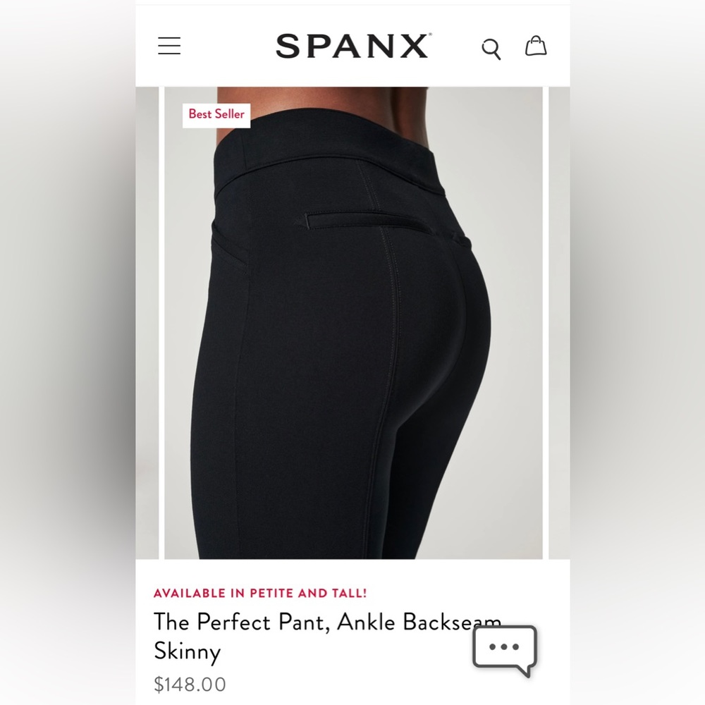 Span  Perfect Pant, Ankle Backseat Skinny- small